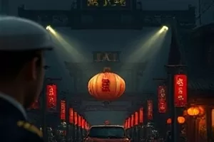 《慢速公路》海报，空旷公路与路牌