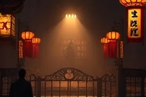 《北纬三十度邮局》海报,绿色邮筒与台阶